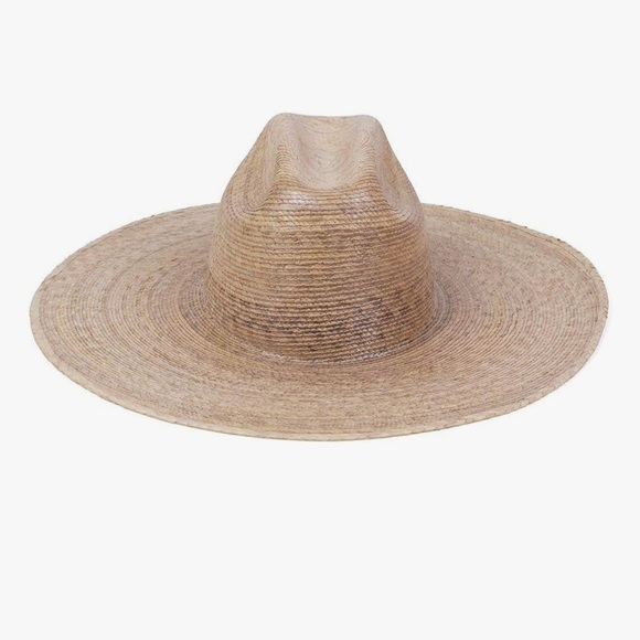 Lack Of Color Straw Cowboy Crown Fedora in Natural Beige - Picture 5 of 5